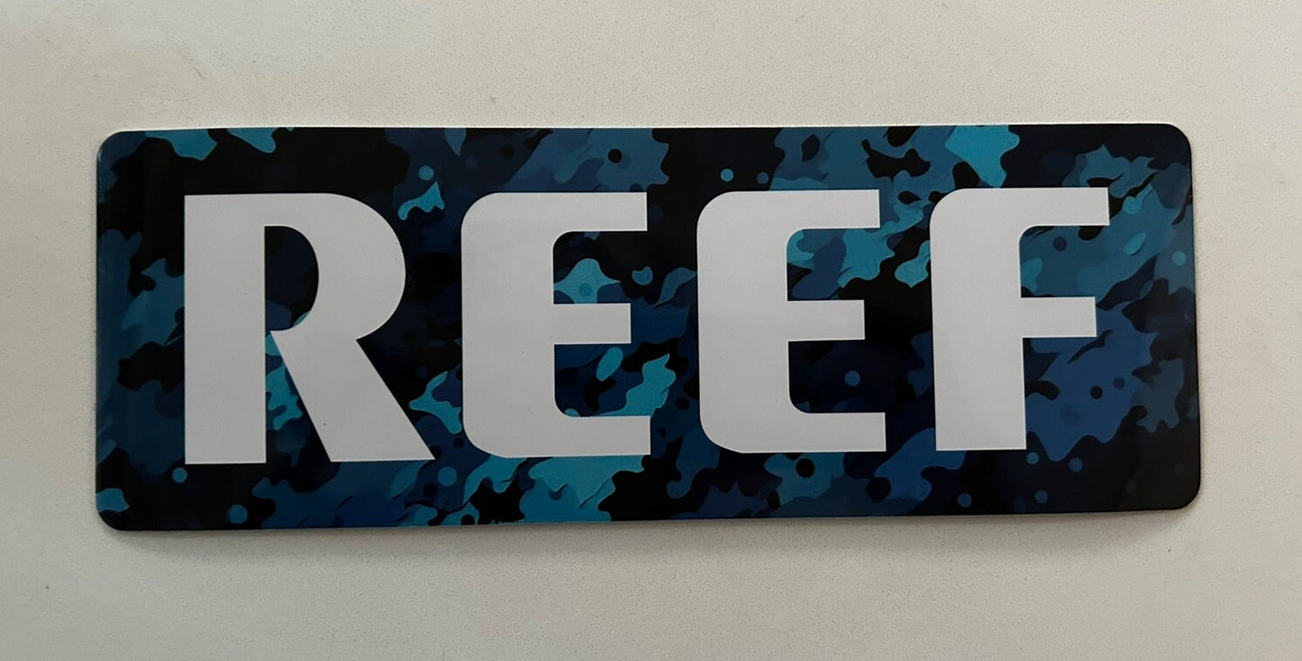 REEF STICKERS XL 9” TEAM Decal North face Oakley VOLCOM STONE Surfing Rvca