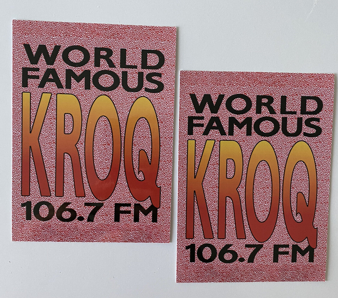 KROQ Sticker 106.7 KROQ Radio Station Sticker World Famous KROQ Bumper “ BOGO”