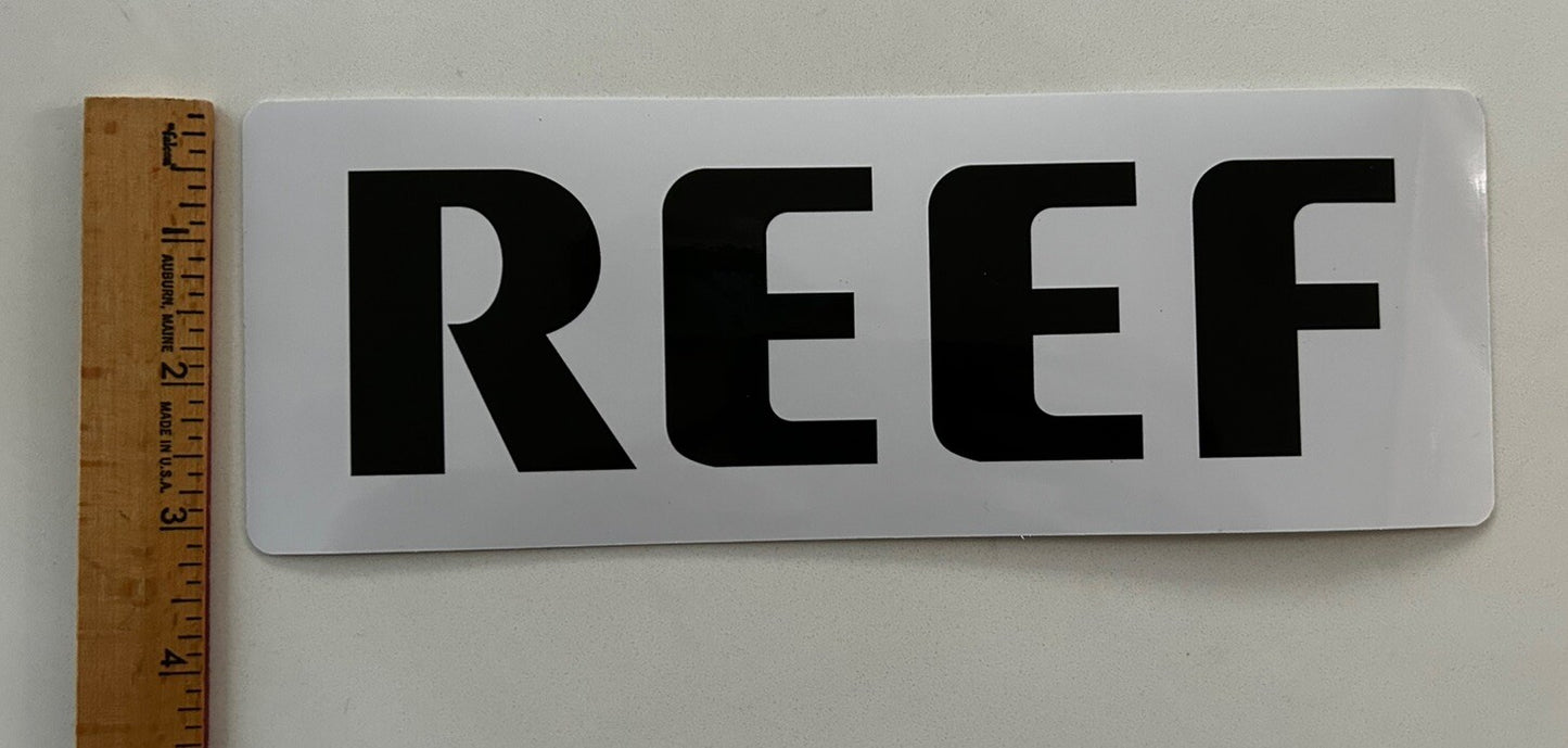 REEF STICKERS XL 9” TEAM Decal North face Oakley VOLCOM STONE Surfing Rvca