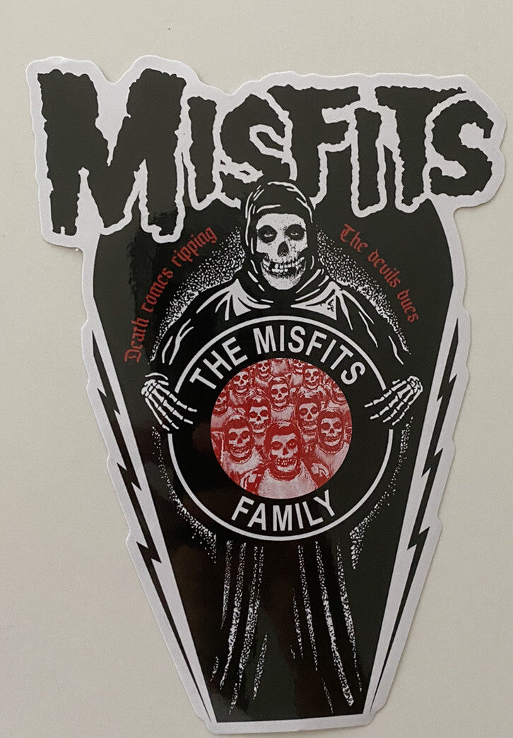 MISFITS STICKER MISFITS BAND STICKER Large 7” Sticker Metallica Samhain 2 SET