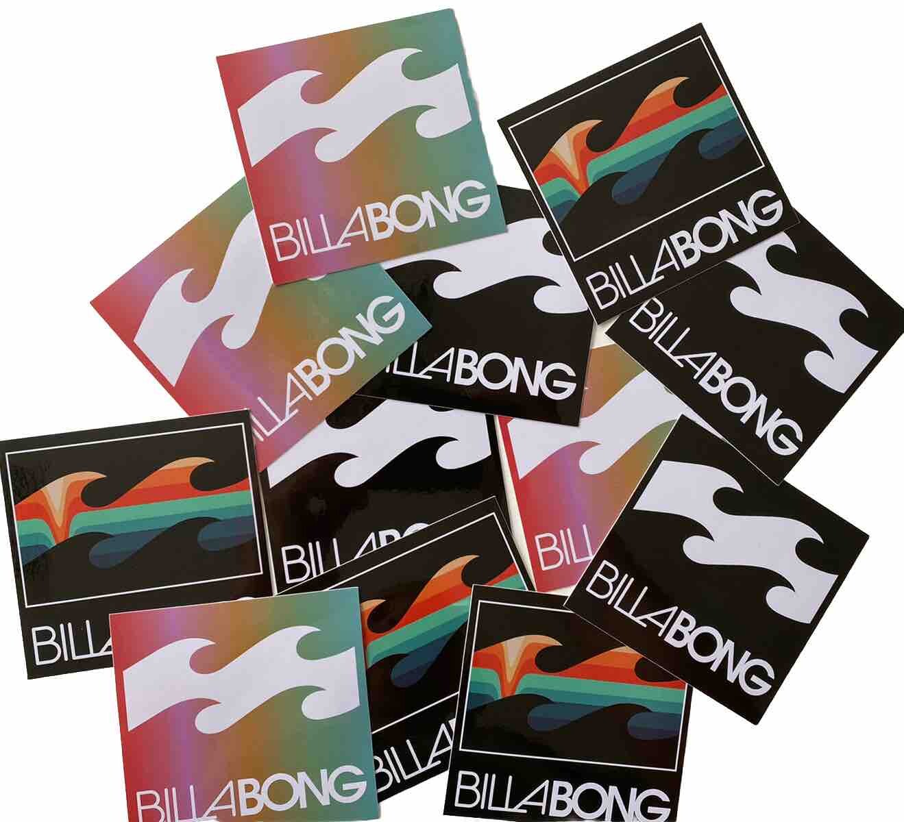 BILLABONG STICKERS 8 LOT REDBULL TEAM RVCA Volcom STICKER Monster RIP CURL