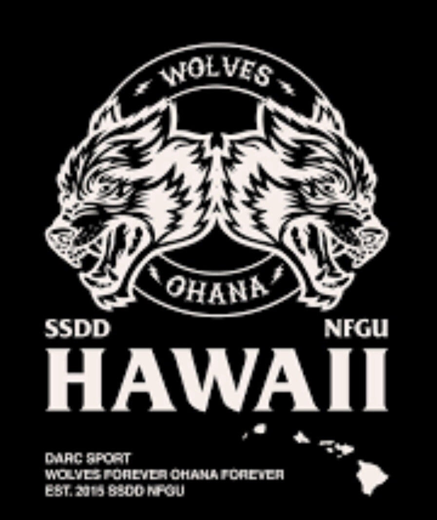Wolves Club Stickers 9” XL Sports TEAM Sticker Volcom RVCA Vouri Darc Sports Gym