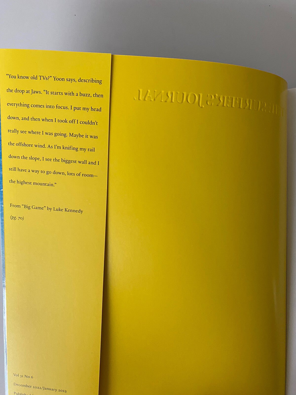 The Surfer's Journal Magazine January 2023 Volume 31.6 Surfer Magazine Swell Mag