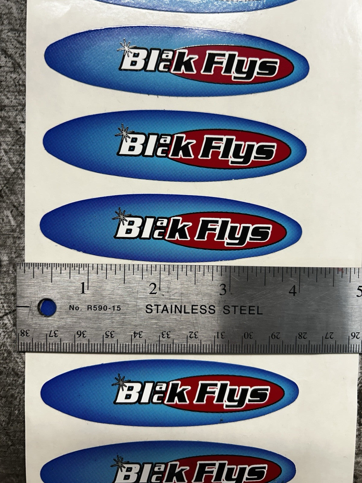 BLACK FLYS STICKER 8 Lot Vintage Oakley RVCA Quiksilver Mayhem Surf Skate Snow