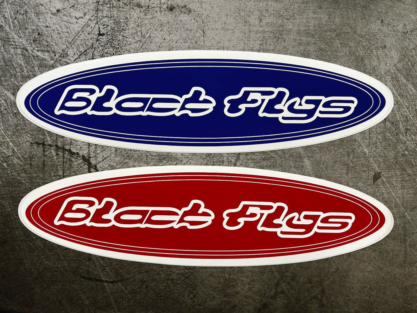BLACK FLYS STICKER 2 Pack 12” XXL Surf Stickers FLIP Pornstar Volcom Vintage Ska