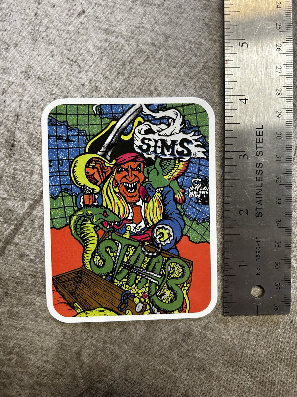 Sims Skateboard Stickers 1980 Vintage Skateboarding Stabb Powell Hawk Alva FLIP
