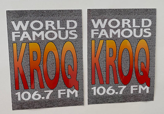 KROQ Sticker 106.7 KROQ  Radio Station Sticker World Famous KROQ ALTERNATIVE 241