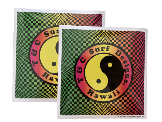Town Country Surfboards STICKER Hawaii TIKI Surfing STICKER T&C HAWAII DECAL 241