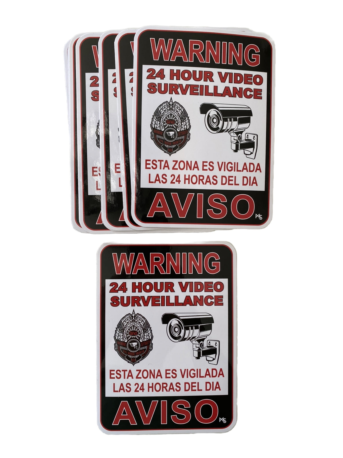 Security Sticker LOT Of 20 Decals CLOSEOUT LOT video camera sticker CCTV