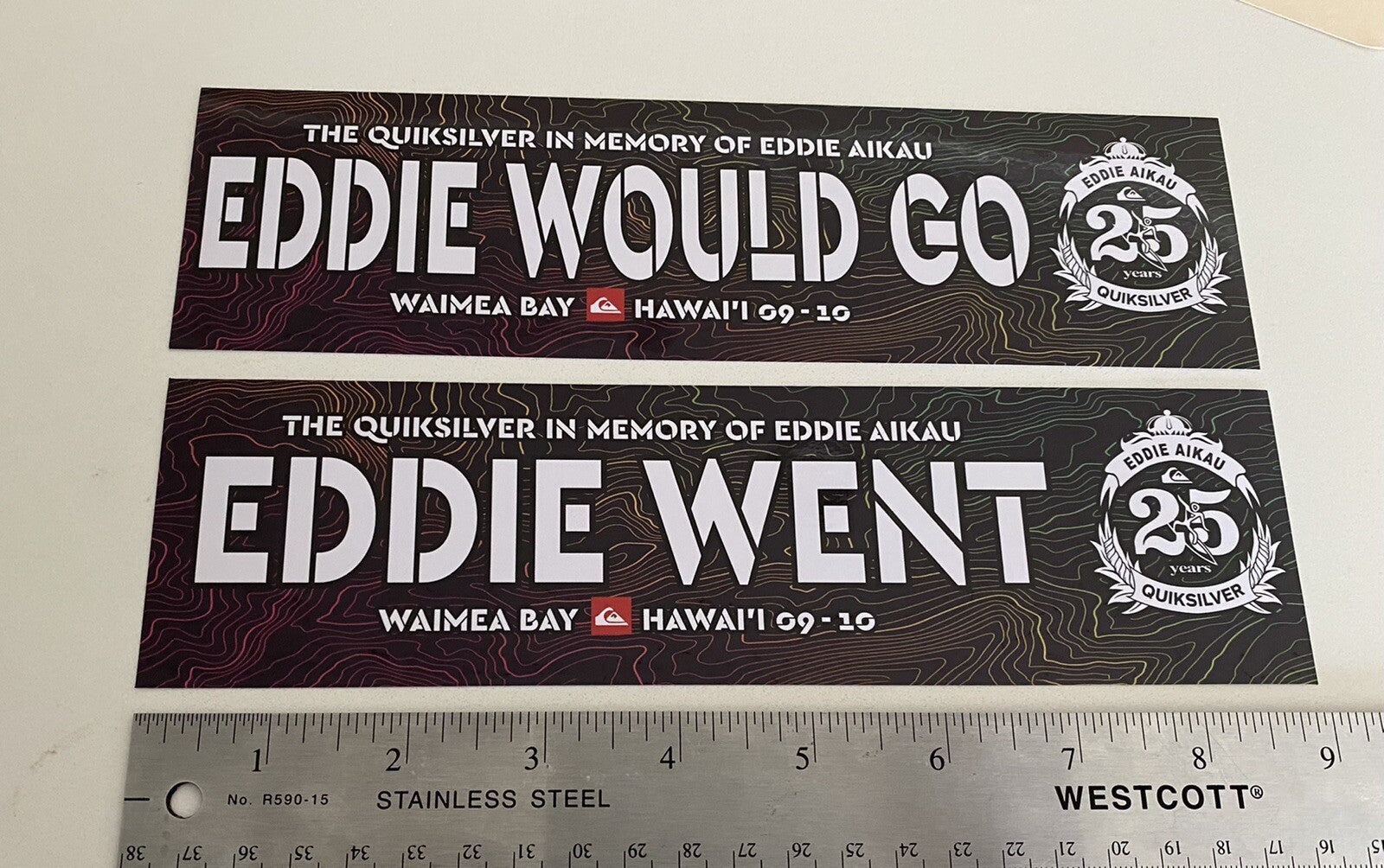 Eddie Would Go STICKER Set BOGO Vintage Surf Sticker EDDIE GO DECAL 10 BILLABONG