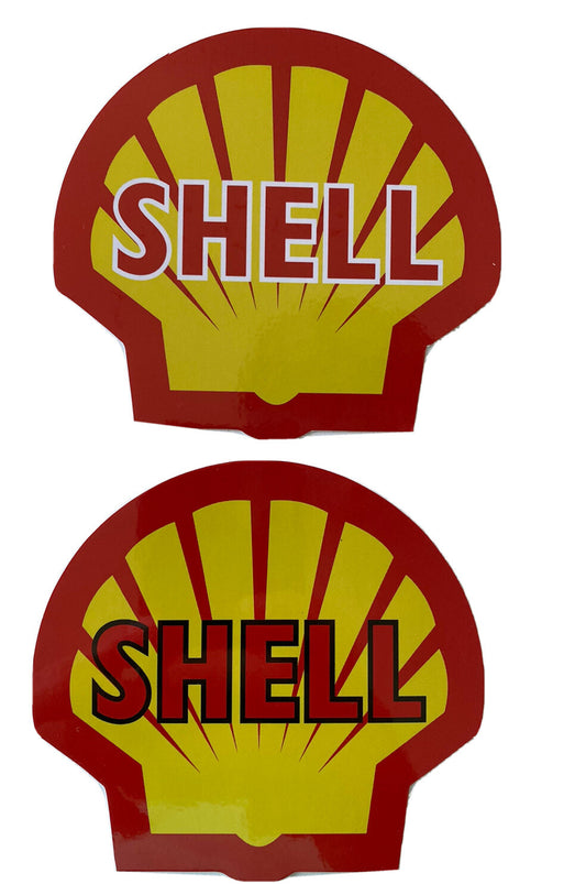 SHELL GAS Station STICKER SHELL VINTAGE STICKERS SHELL GAS DECALS BOGO 4” BP Gas