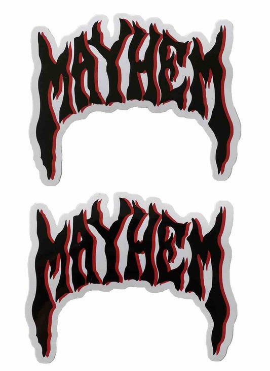 MAYHEM STICKERS LOST SURFBOARDS Decals Florence Volcom Rip Curl