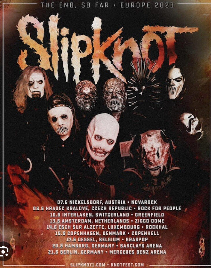 SLIPKNOT STICKER SET SLIPKNOT BAND STICKERS METALLICA Iron Maiden OZZY A7X Venom