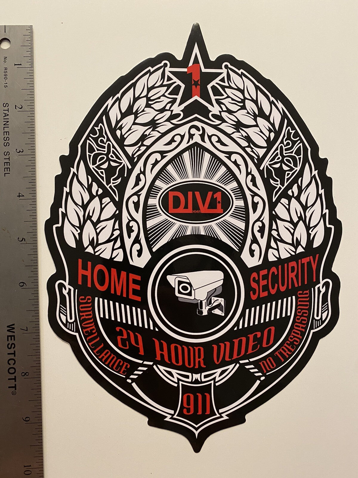 ALARM STICKER BEEARE STICKER NO TRESPASSING STICKER VIDEO CAMERA STICKER CCTV