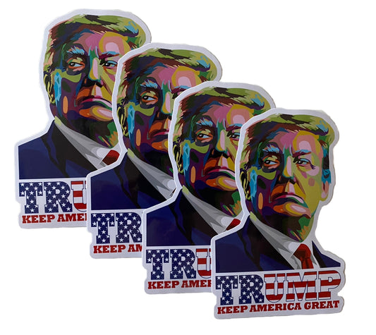 Trump Sticker Trump Decal 4 Lot America Great Trump 24 MAGA sticker USA STICKERS