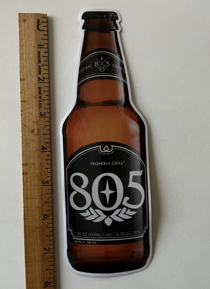 805 Beer Bottle Stickers 7” Lifesized  VANS Volcom Skateboarding Lost Motox