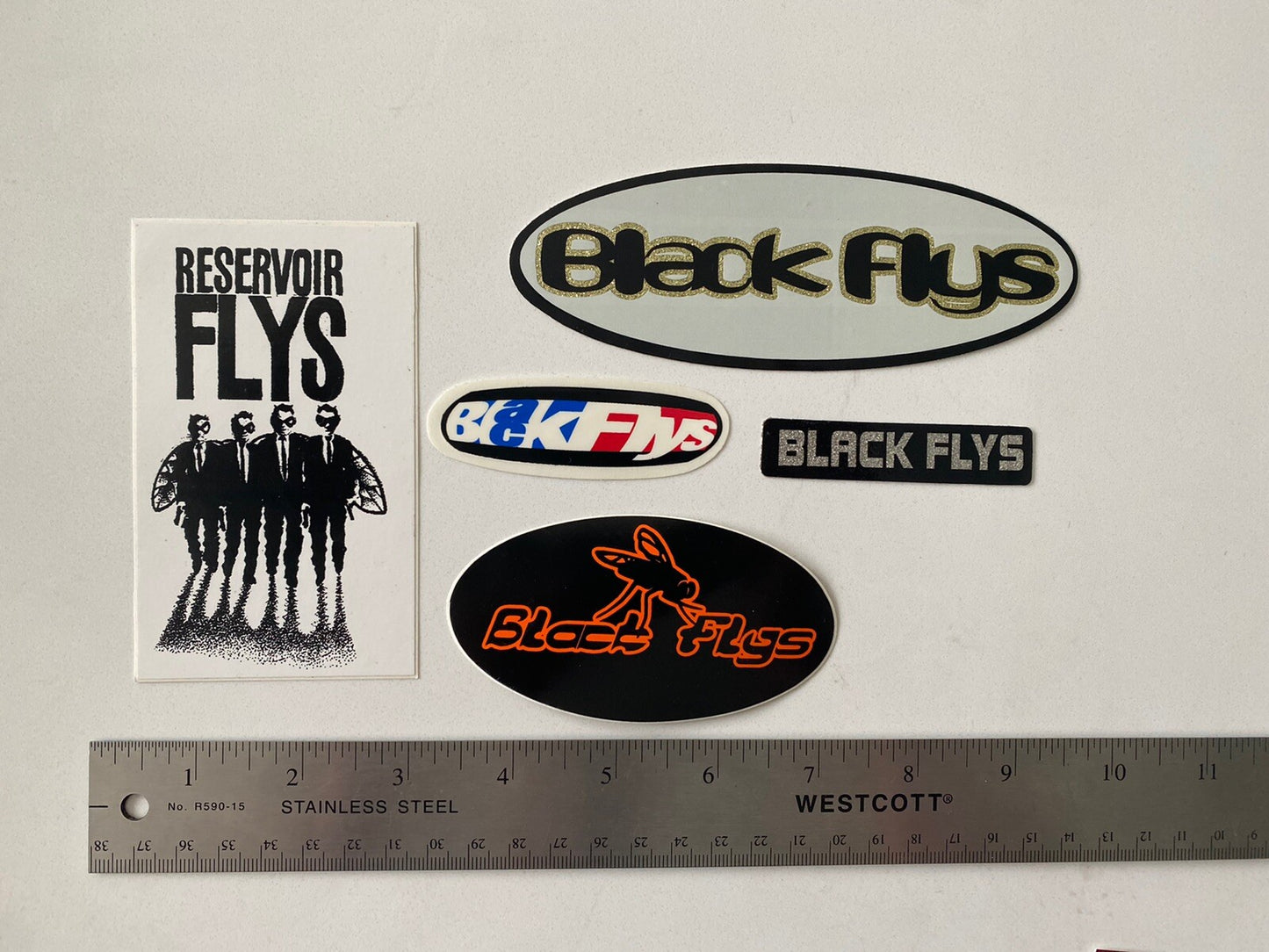 BLACK FLYS STICKERS Band Sticker Vans Sublime Mayhem T&C Lost Misfits Monster FC