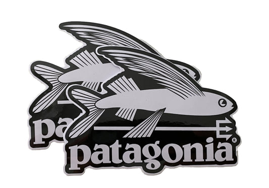 PATAGONIA STICKER Patagonia Flying Fish Decal Park Hike Camping Surf North Face