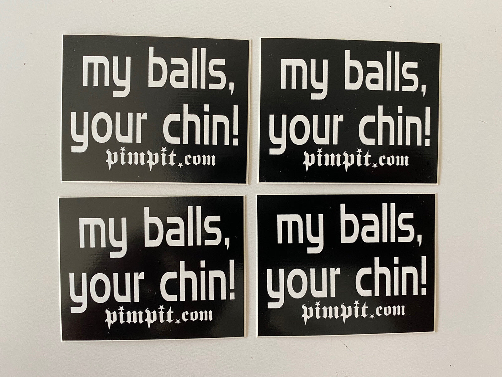 MY BALLS YOUR CHIN STICKER Vintage sticker 1990’s Sticker Pornstar Tribal G&R