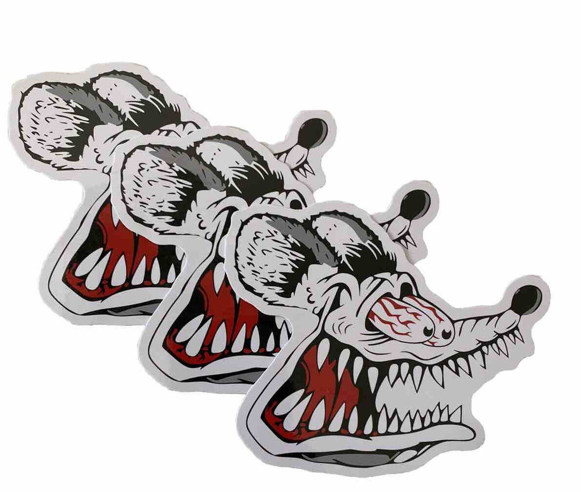 RATFINK STICKER Lot 3 Lost Volcom RVCA T&C  NASCAR Decal Truck Moto Rockabilly