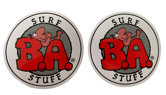 Vintage Surfboard Sticker  BA Surf Sticker 1980’s RIP CURL Volcom Fcs Fins Hobie