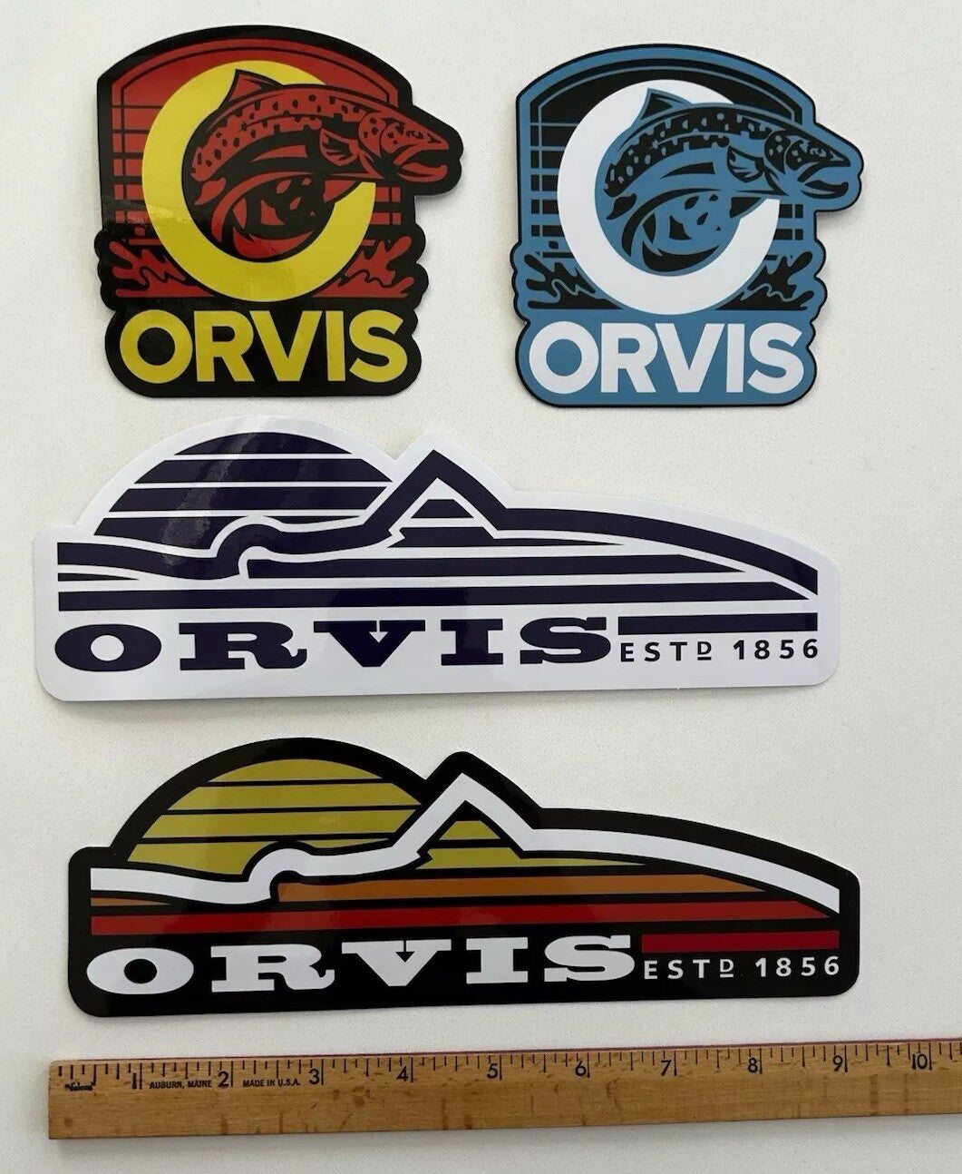 Orvis Fish Sticker ORVIS FISHING Stickers Set SIMMS PENN Daiwa Reels Shimano PELAGIC Pata ...