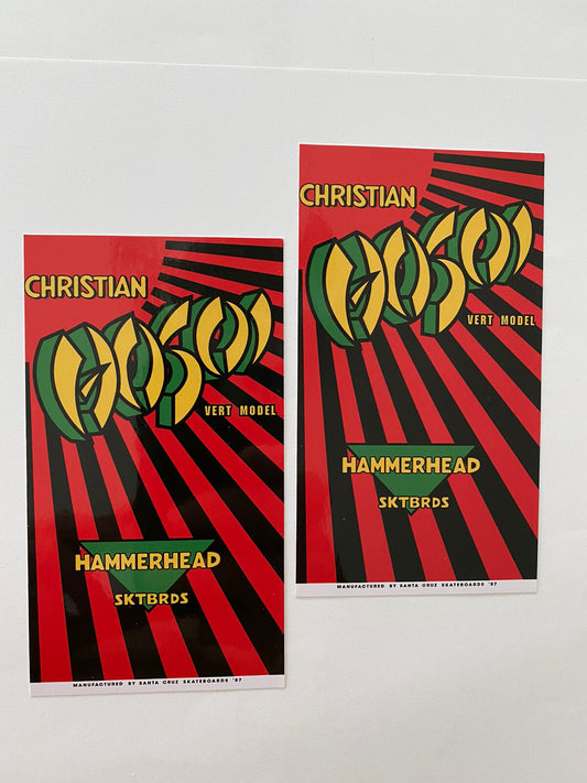 HOSOI STICKER HAMMERHEAD SKATEBOARD Sticker Powell Peralta STICKER 80’s 90’s SET