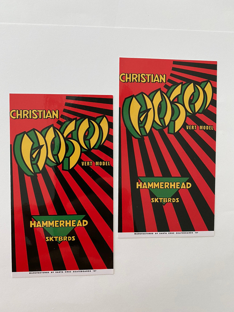 HOSOI STICKER HAMMERHEAD SKATEBOARD Sticker Powell Peralta STICKER 80 ...