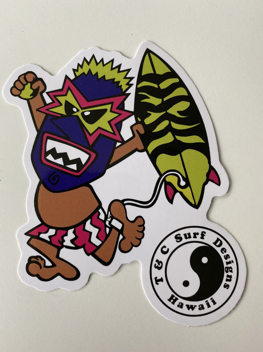 T&C Sticker Town Country Surf Decals Eddie Go Vissla Volcom Rip Curl O’Neill DGK