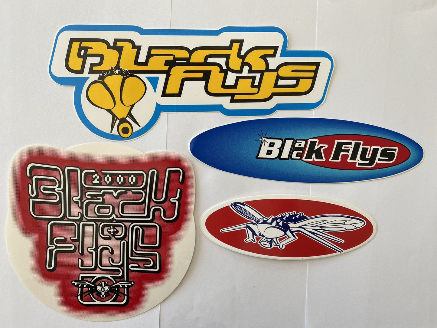 BLACK FLYS STICKER Pack 90’s Vintage Surf Sticker Snoop Dogg Sublime Quik Lost 1