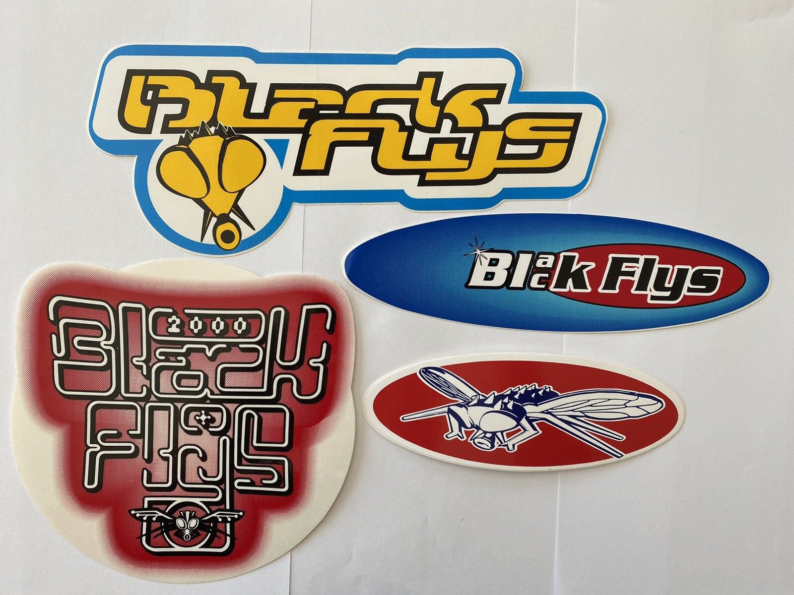 BLACK FLYS STICKER Pack 90’s Vintage Surf Sticker Snoop Dogg Sublime Quik Lost 1