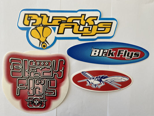 BLACK FLYS STICKER Pack 90’s Vintage Surf Sticker Snoop Dogg Sublime Quik Lost 1