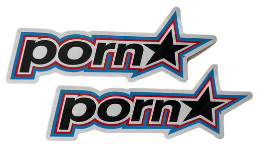 PORNSTAR STICKER Redbull  Monster PORNSTAR CLOTHING STICKER Bones Vintage BOGO!