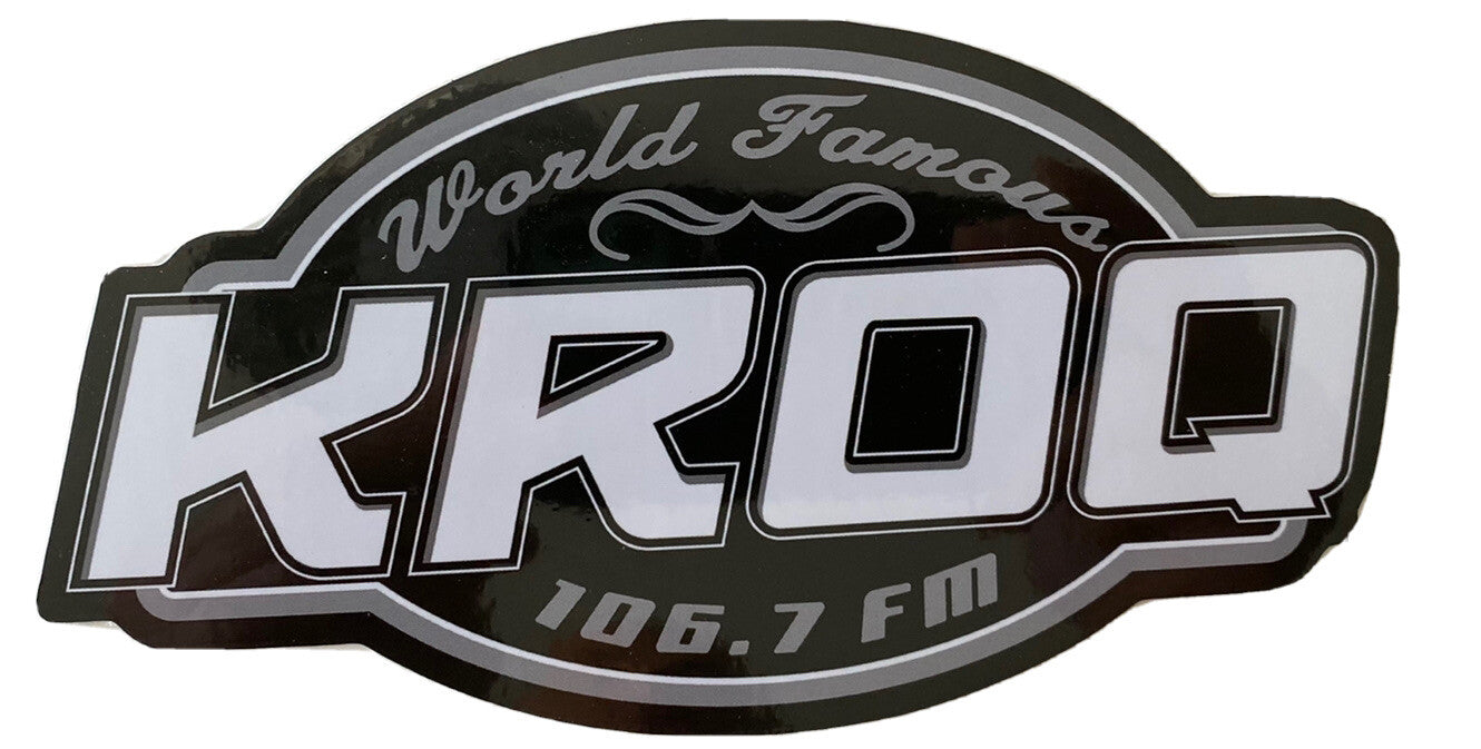 KROQ Sticker SET 106.7 KROQ  Radio Station Sticker World Famous Alternative Rock