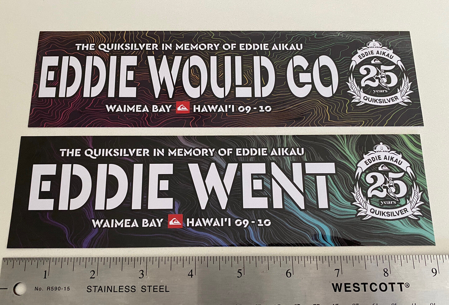 Eddie Would Go STICKER Set BOGO Vintage Surf Sticker EDDIE GO DECAL 2009 Ripcurl
