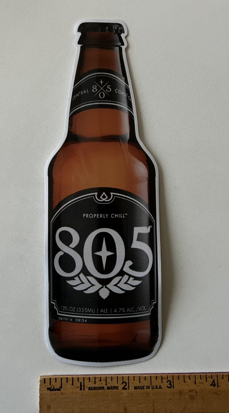 805 Beer Bottle Stickers 7” Lifesized  VANS Volcom Skateboarding Lost Motox