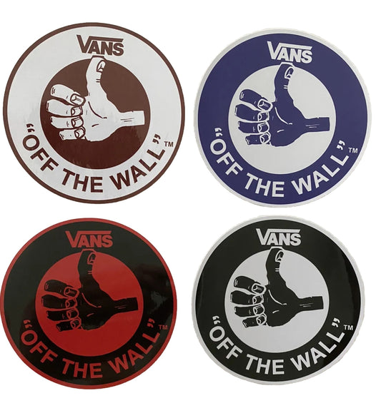 VANS STICKER 4” Set Of 4 VANS Powell STICKERS REDBULL Team World Industries Rvca