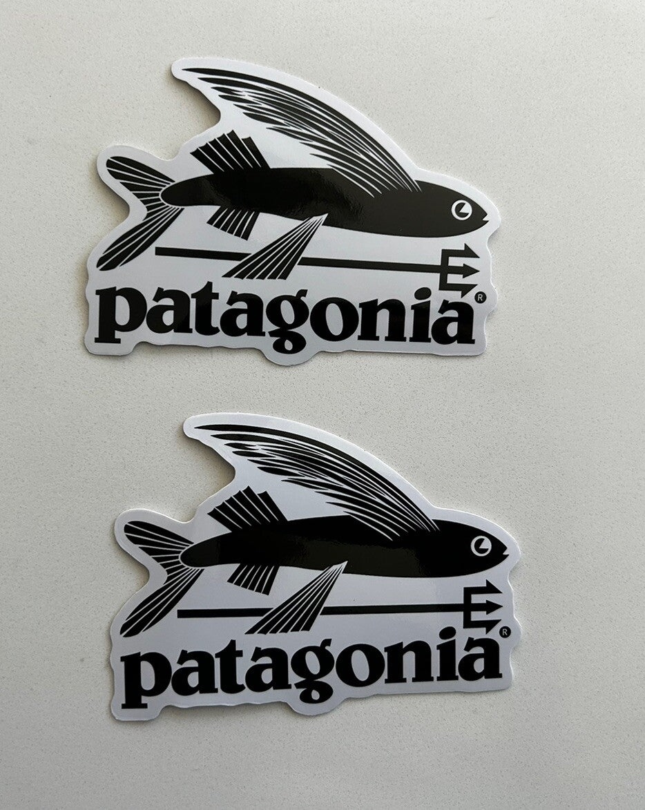 PATAGONIA STICKER Patagonia Flying Fish Decal Park REI Camping Surf Northface