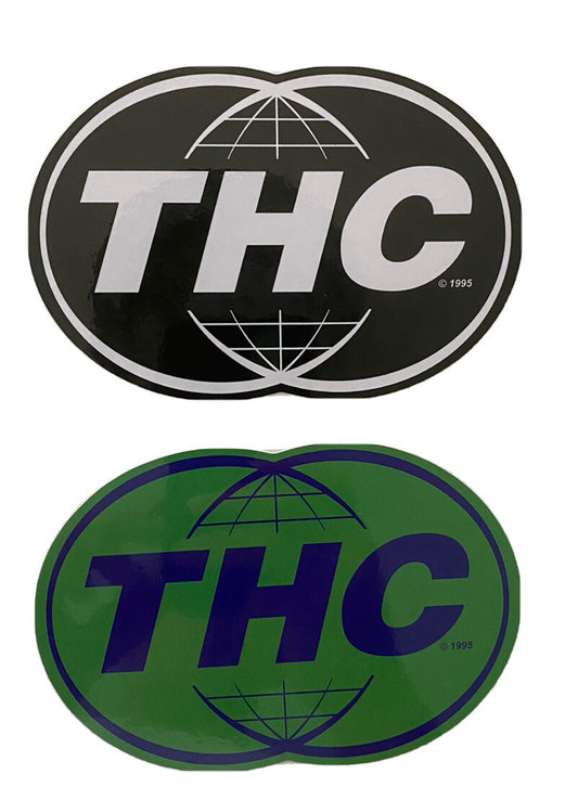 THC STICKER Set Original Cannabis Brand 1990’s THC Brand Weed Shop  THC Sticker