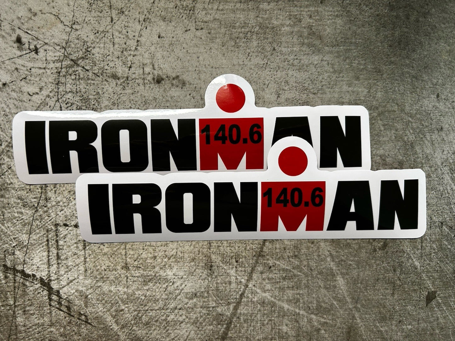 Ironman Sticker XL Set 2 - 7” Ironman 140.6 Running Stickers Cycle Swim Gym Work