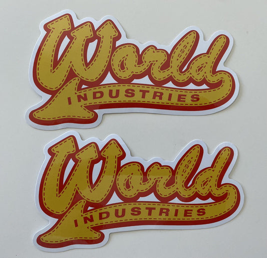 World Industries Sticker Skateboard Sticker Vintage 90’s Skateboard Sticker BOGO