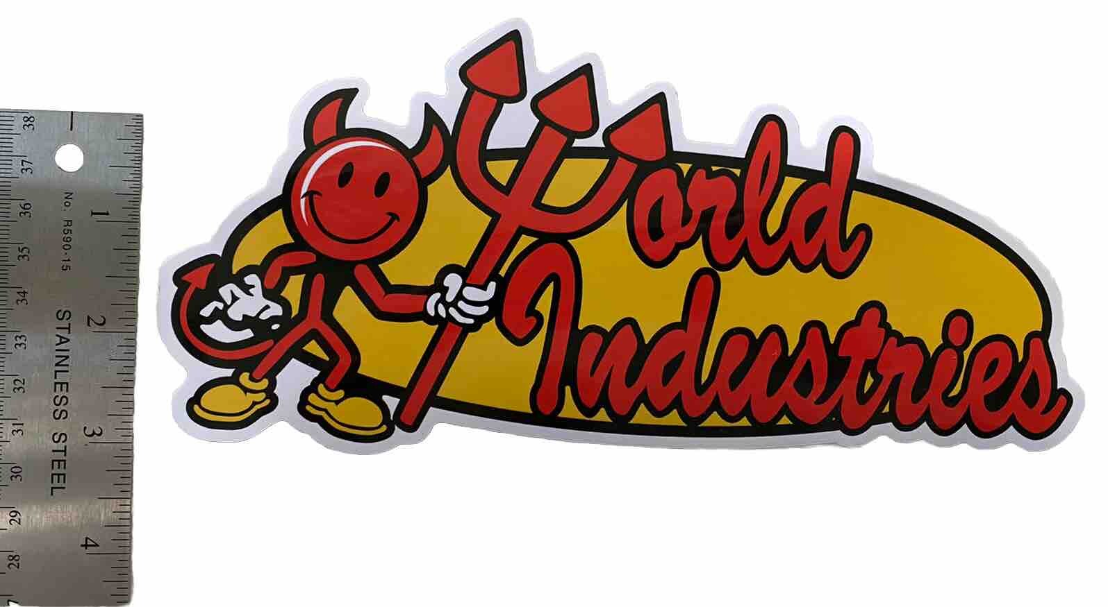 WORLD INDUSTRIES STICKER Set VINTAGE SKATEBOARD STICKER PLAN B Bones Alien Works
