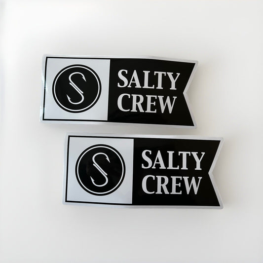 SALTY CREW STICKERS 8” XL Size Team SIMMS Volcom Daiwa Shimano Patagonia Aftco