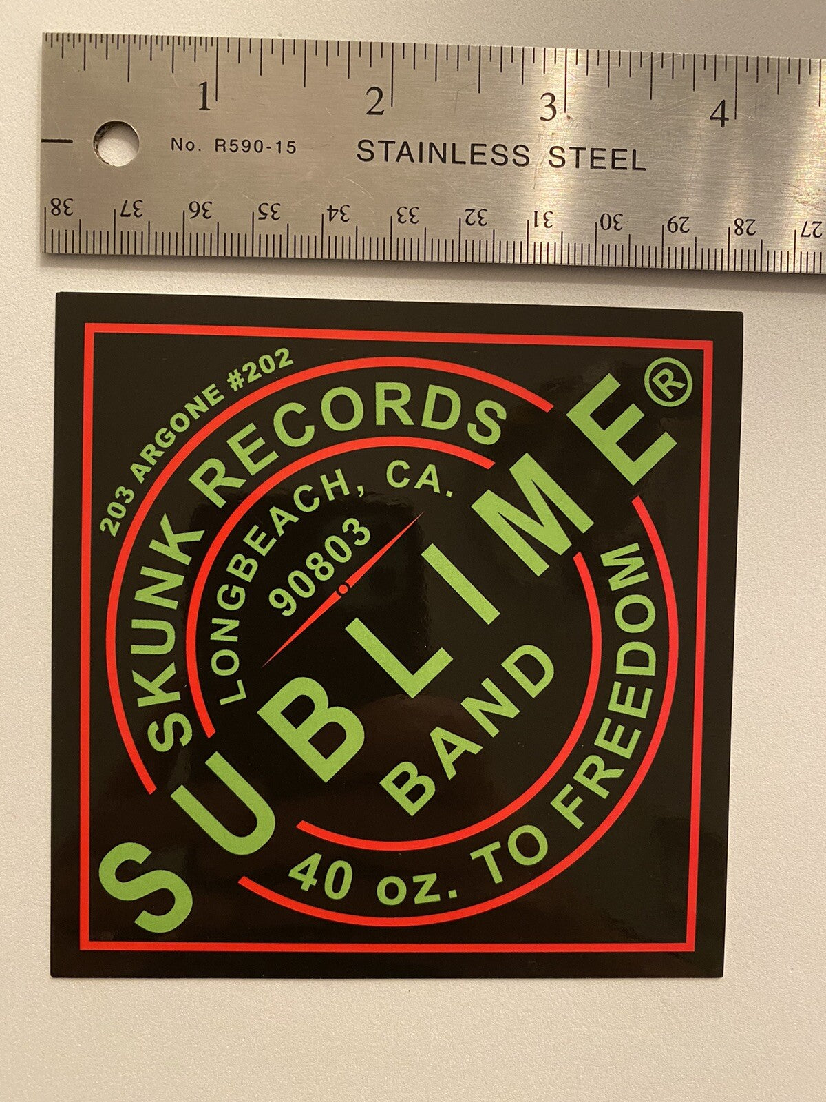 SUBLIME STICKER 40 Ounces to Freedom RARE VINTAGE SUBLIME BAND STICKER OC