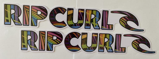 RIP CURL Sticker Set 12” BOGO Billabong Lost TEAM RIP CURL Santa Cruz Salty Crew