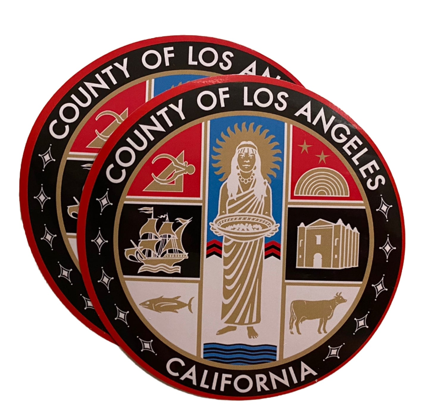 LA County Sticker Los Angeles Sticker CALIFORNIA SEAL BUMPER  Decal CA Bear LA