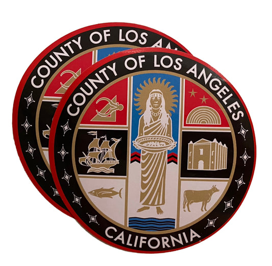 LA County Sticker Los Angeles Sticker CALIFORNIA SEAL BUMPER  Decal CA Bear LA