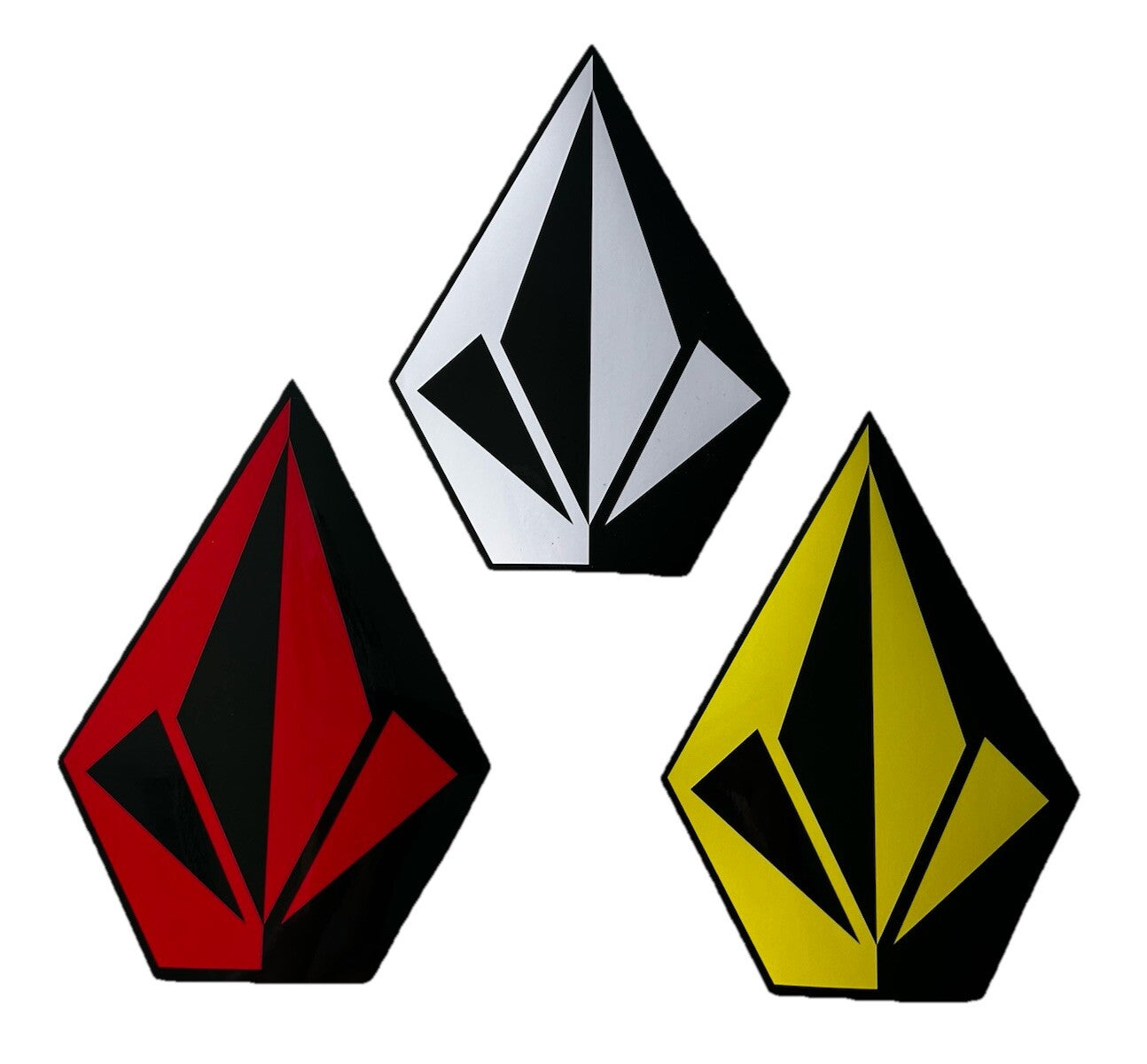 VOLCOM STICKER 8 Inch XL Volcom Team Stickers 3 PACK Lost Slater Skateboard Fcs