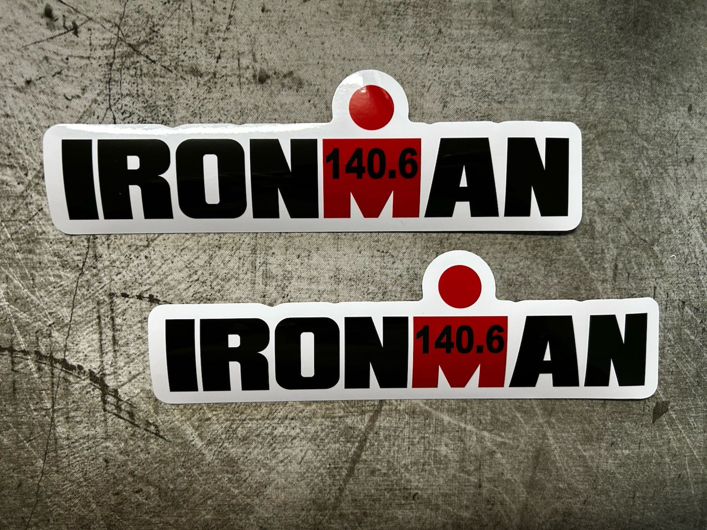 Ironman Sticker XL Set 2 - 7” Ironman 140.6 Running Stickers Cycle Swim Gym Work