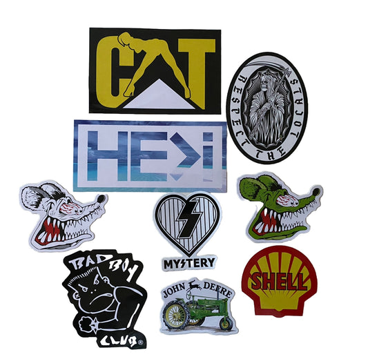 SKATEBOARDING STICKER Lot Surfing Decals Lot 9 RATFINK Alva Cruz Vans